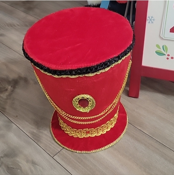 Christmas Shoppe Other - Red Velvet Jeweled Soldier Hat Christmas Tree TopperGold Chain